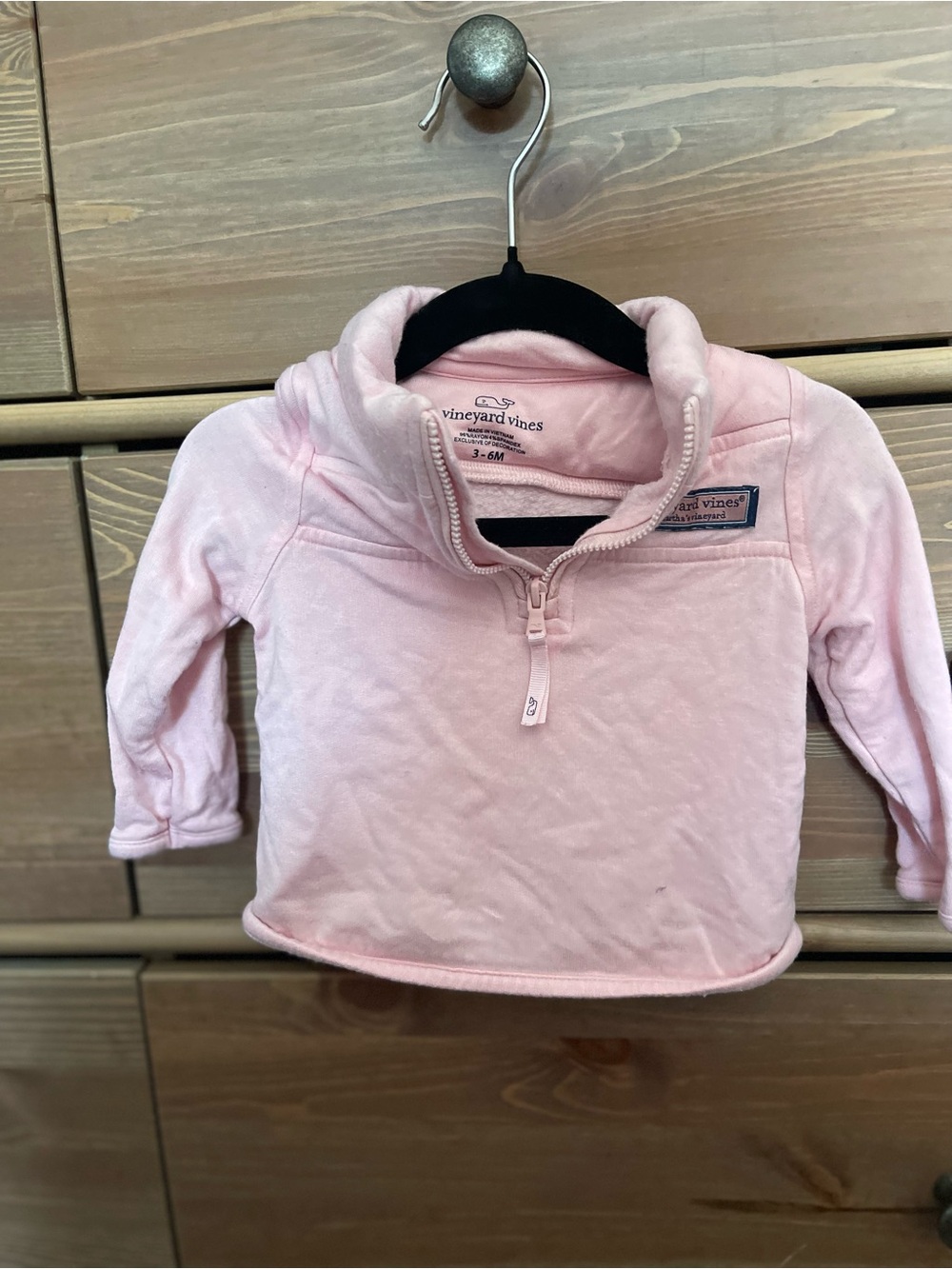 Vineyard Vines Light Pink Quarter-Zip Pullover Hoodie - Girls